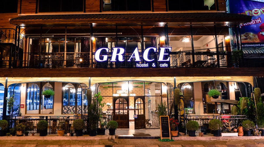 Grace Hostel & Cafe exterior, Chiang Rai