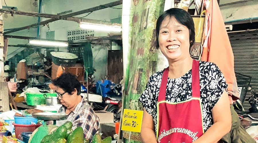 Local fresh market near Grace Hostel